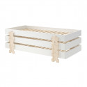STAPEL - Lot de 3 Lits Empilables 90x200cm Blancs Puzzle