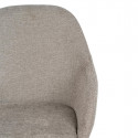 KOVI - Lot de 2 Fauteuils Gris Taupe Surpiqures Extérieures