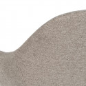 KOVI - Lot de 2 Fauteuils Gris Taupe Surpiqures Extérieures