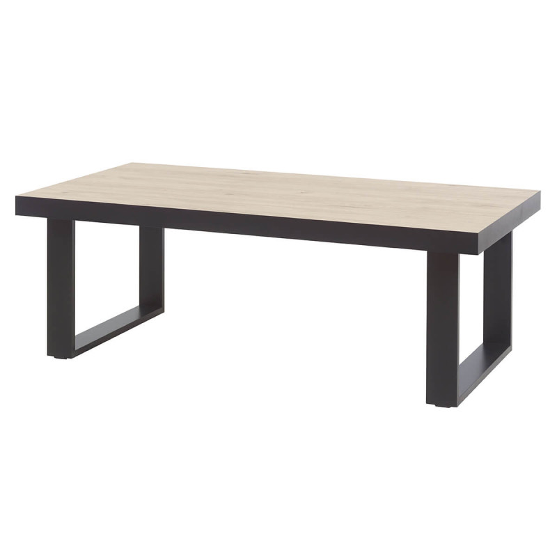 JULIANE - Table Basse Bois et Anthracite Piètement U Métal JULIANE - Table Basse Bois et Anthracite Piètement U Métal