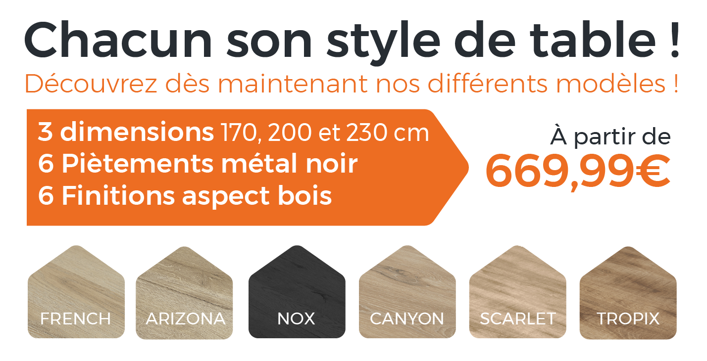 TABLES ATYPIQUES